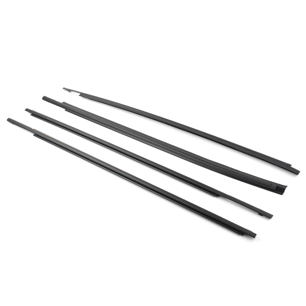 4X Car Window Seal Belt Weatherstrip For Toyota Tundra CrewMax 2007 2008 2009 2010 2011 2012 2013 2014 2015 2016 2017 2018 2019