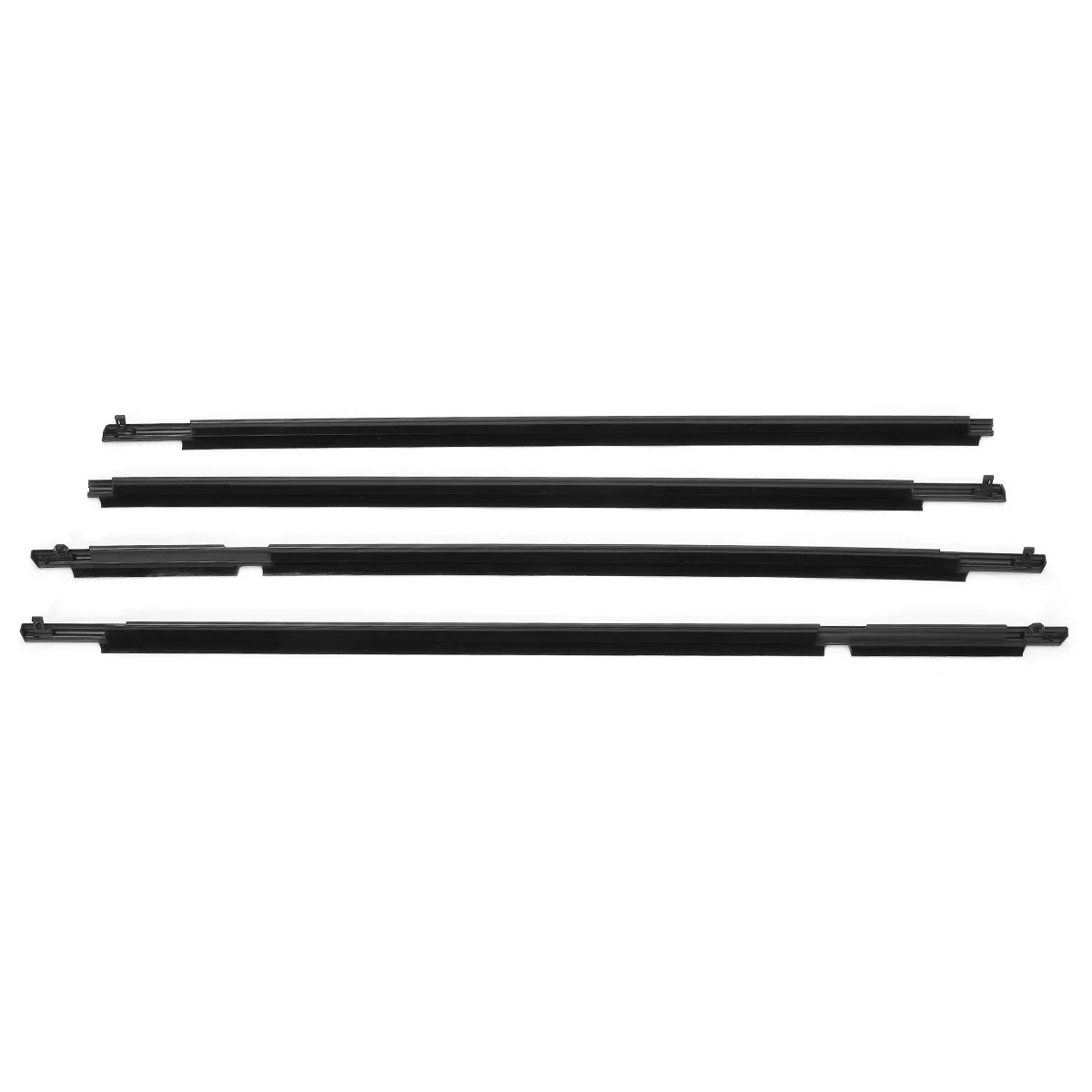 New 4x Car Outer Window Weatherstrip Rubber Seal Strips Seal Belt For TOYOTA RAV4 2009-2013 Window Moulding Trim Sealing Strip