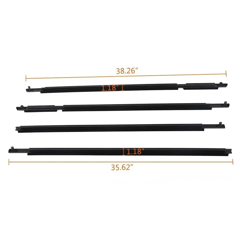 Car Window Weatherstrip Glass Seal Belt Trim Sealing Strips Rubber Waterproof Pressure Strip For Toyota RAV4 06-12(US Version)