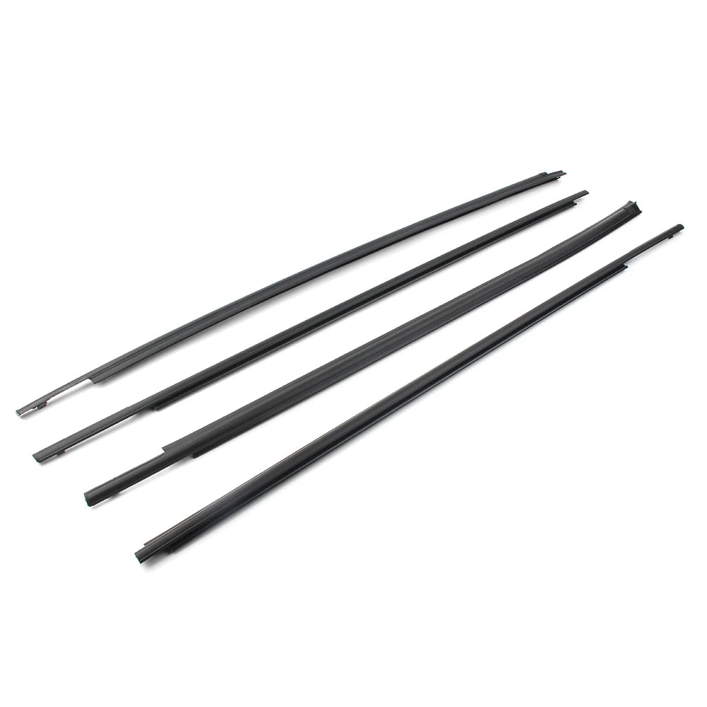 4X Car Window Seal Belt Weatherstrip For Toyota Tundra CrewMax 2007 2008 2009 2010 2011 2012 2013 2014 2015 2016 2017 2018 2019