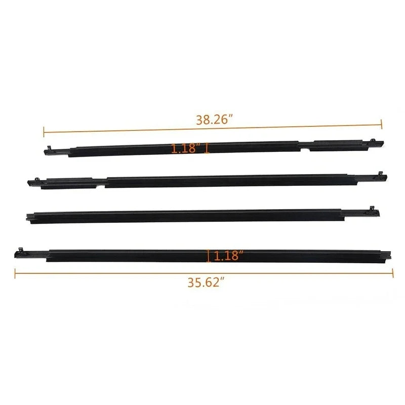 Car Window Weatherstrip Glass Seal Belt Trim Sealing Strips Rubber Waterproof Pressure Strip For Toyota RAV4 06-12(US Version)