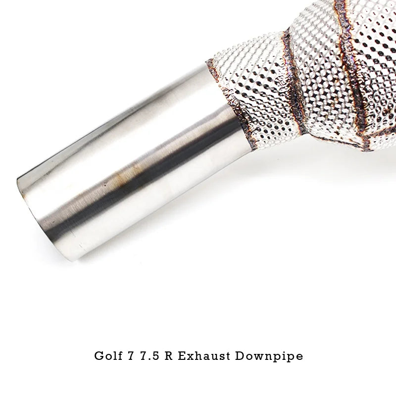 Head Section High flow Pipes Exhaust Pipes branch downpipe Exhaust Pipe with catalyst for VW golf MK7/7.5 R/R20 2.0T 2015-2019