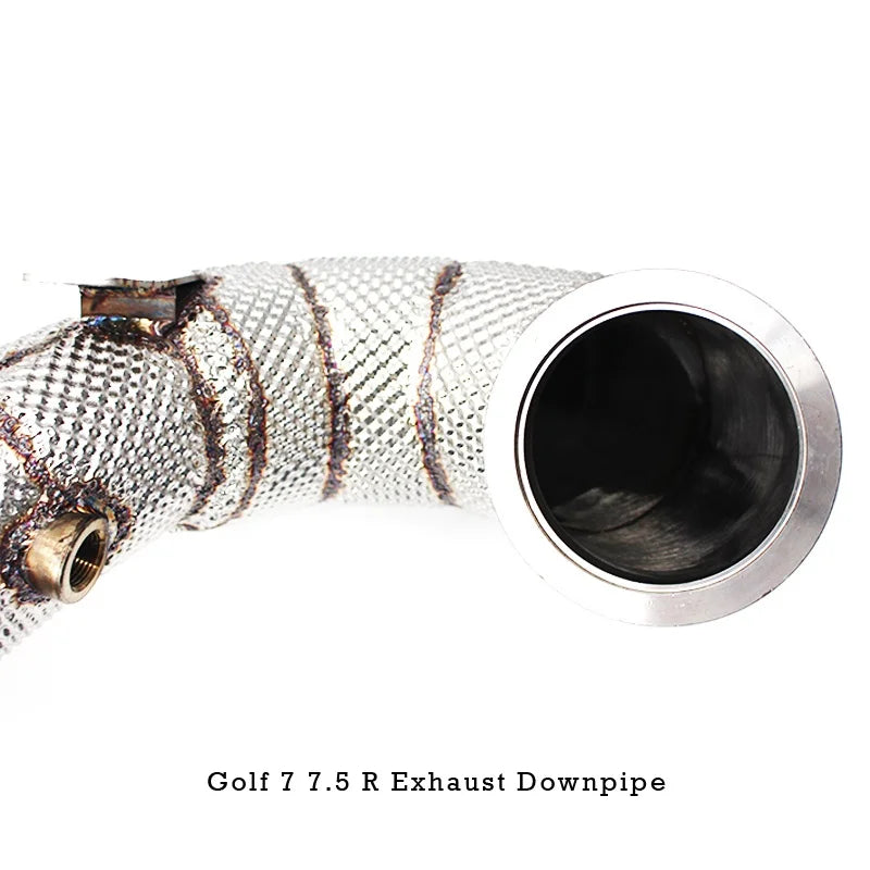 Head Section High flow Pipes Exhaust Pipes branch downpipe Exhaust Pipe with catalyst for VW golf MK7/7.5 R/R20 2.0T 2015-2019